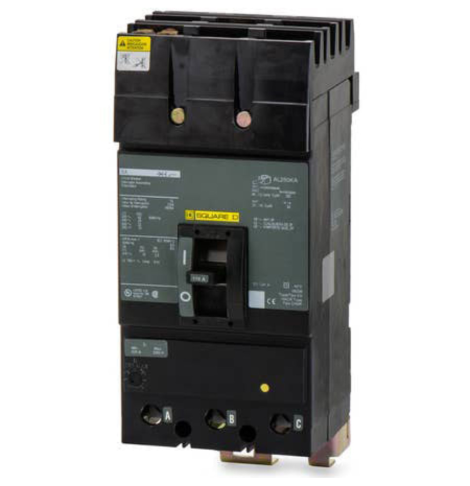 KA36110 - Square D 110 Amp 3 Pole 600 Volt Molded Case Circuit Breaker