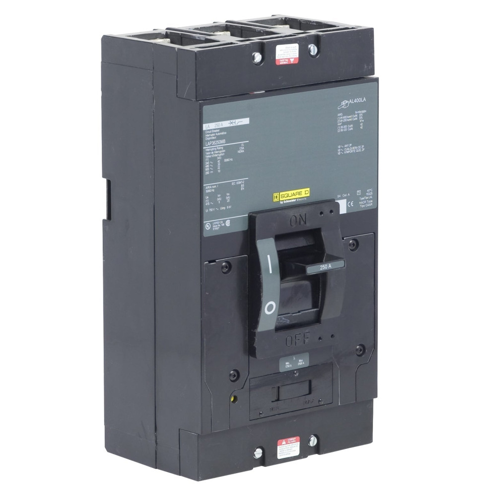 LAP36250MB - Square D 250 Amp 3 Pole 600 Volt Molded Case Circuit Breaker