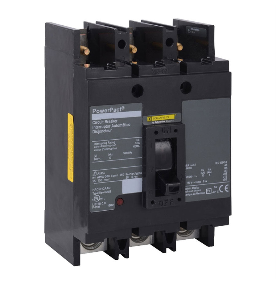 Q2M3100MB - Square D 100 Amp 3 Pole 240 Volt Molded Case Circuit Breaker