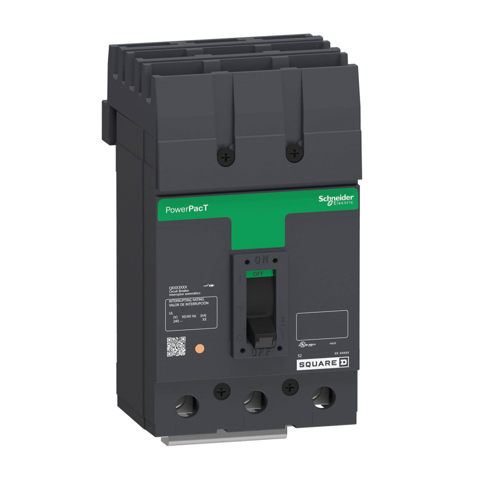 QBA32110 - Square D 110 Amp 3 Pole 240 Volt Plug-In Molded Case Circuit Breaker