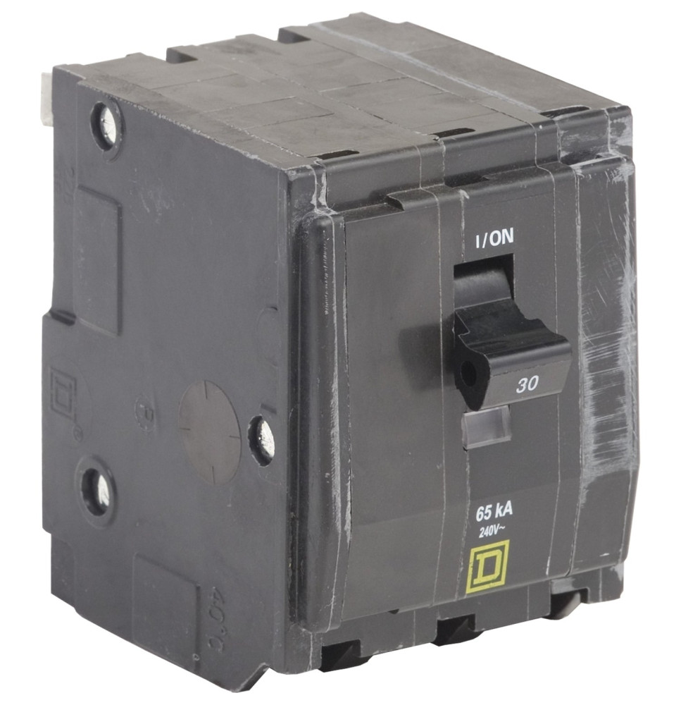 QH330 - Square D 30 Amp 3 Pole 240 Volt Plug-In Molded Case Circuit Breaker