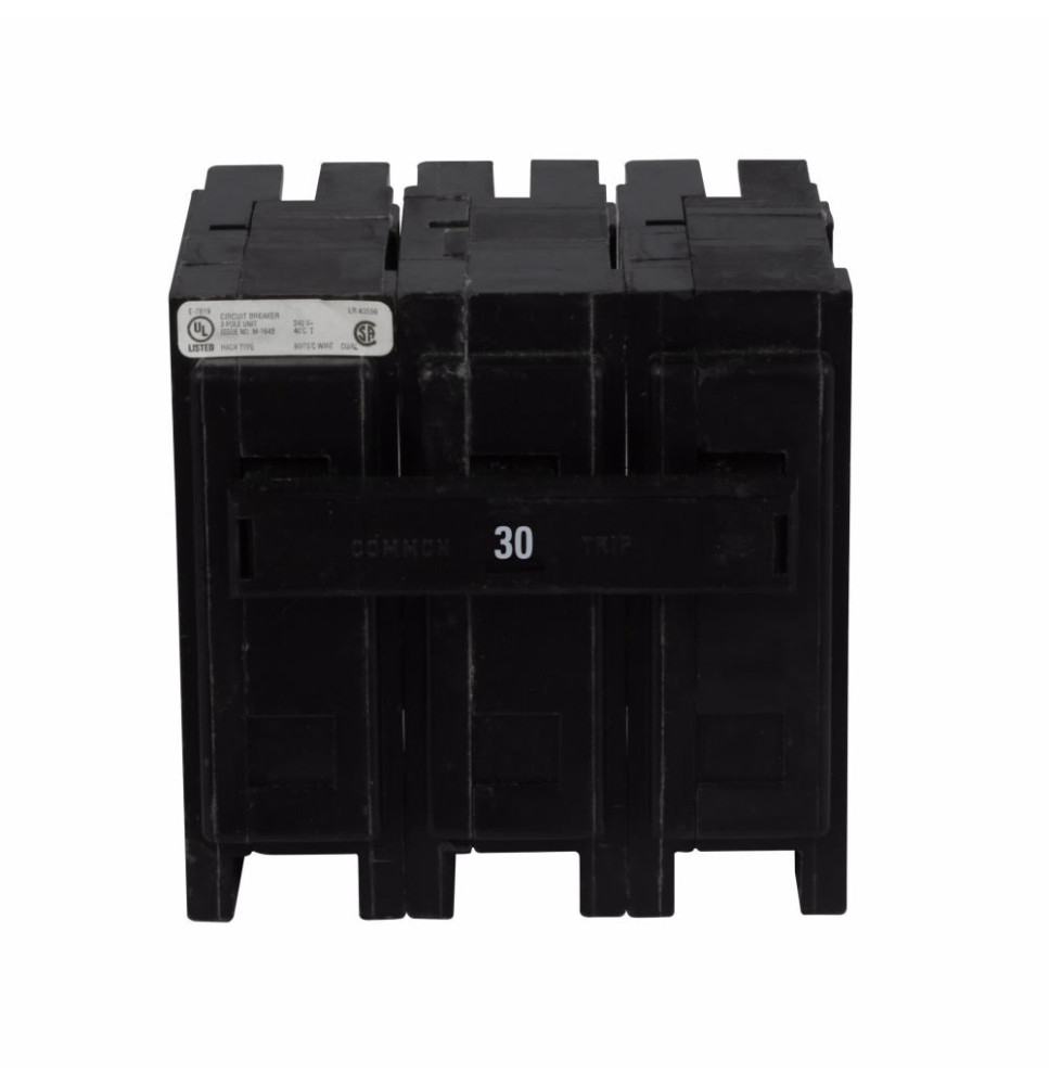 QPHW3030H - Eaton Cutler-Hammer 30 Amp 3 Pole 240 Volt Plug-In Molded Case Circuit Breaker