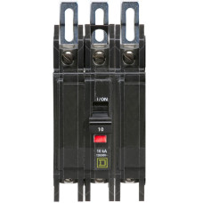 QOU310 - Square D 10 Amp 3 Pole 240 Volt Miniature Circuit Breaker