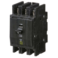 QOU310 - Square D 10 Amp 3 Pole 240 Volt Miniature Circuit Breaker