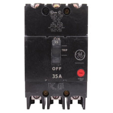 TEY335 - GE 35 Amp 3 Pole 480 Volt Bolt-On Molded Case Circuit Breaker