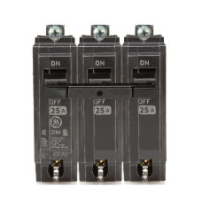 THHQB32025 - GE 25 Amp 3 Pole 240 Volt Bolt-On Molded Case Circuit Breaker
