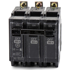 THHQB32080 - GE 80 Amp 3 Pole 240 Volt Bolt-On Molded Case Circuit Breaker