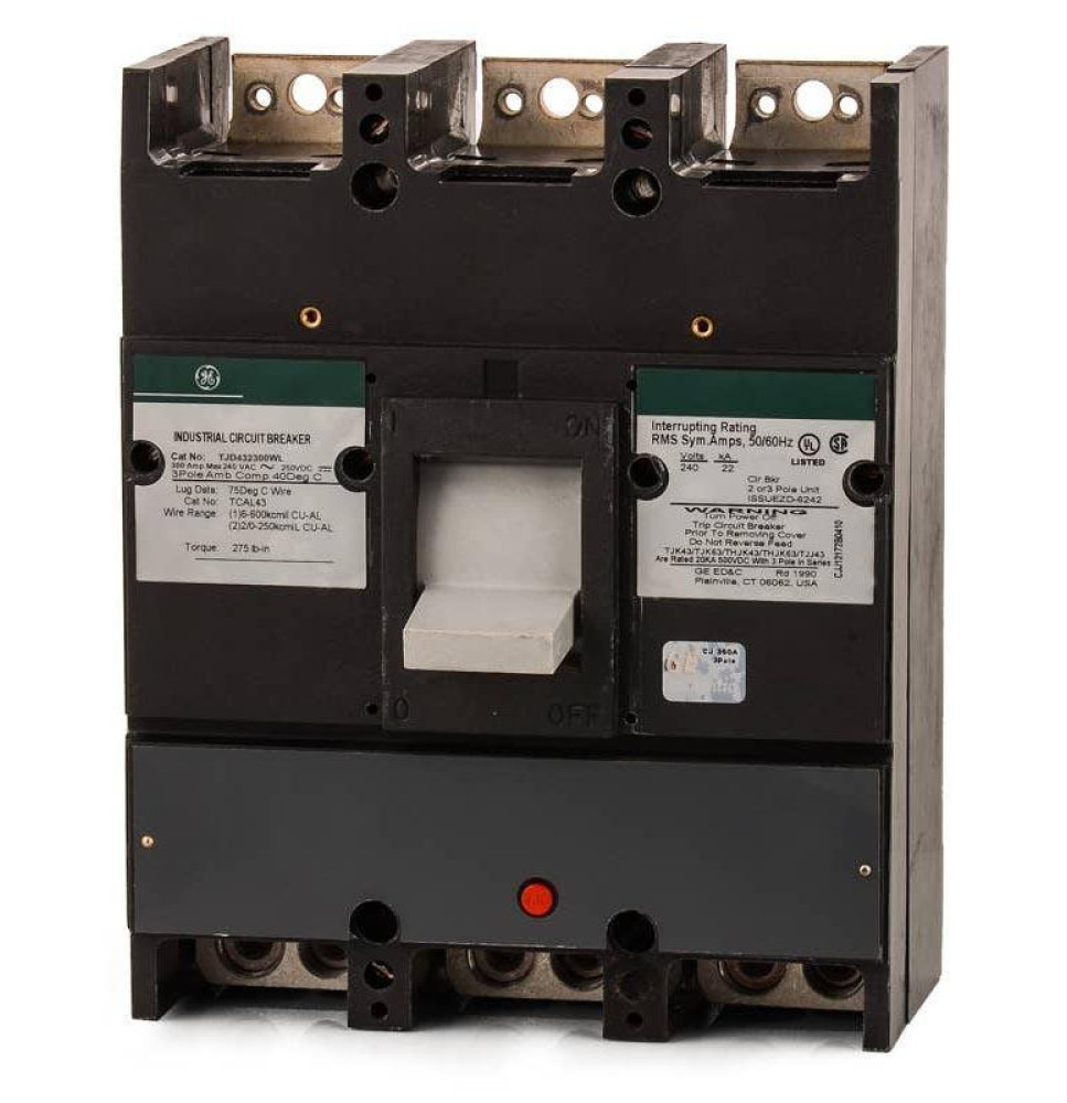 TJD432300WL - GE 300 Amp 3 Pole 240 Volt Molded Case Circuit Breaker