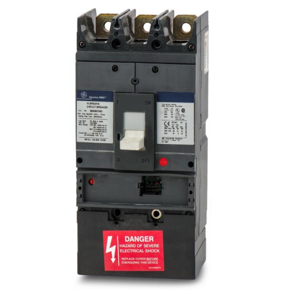 SGHA36AT0400 - GE 400 amp 3 pole 600 Volt Bolt-On Molded Case Circuit Breaker