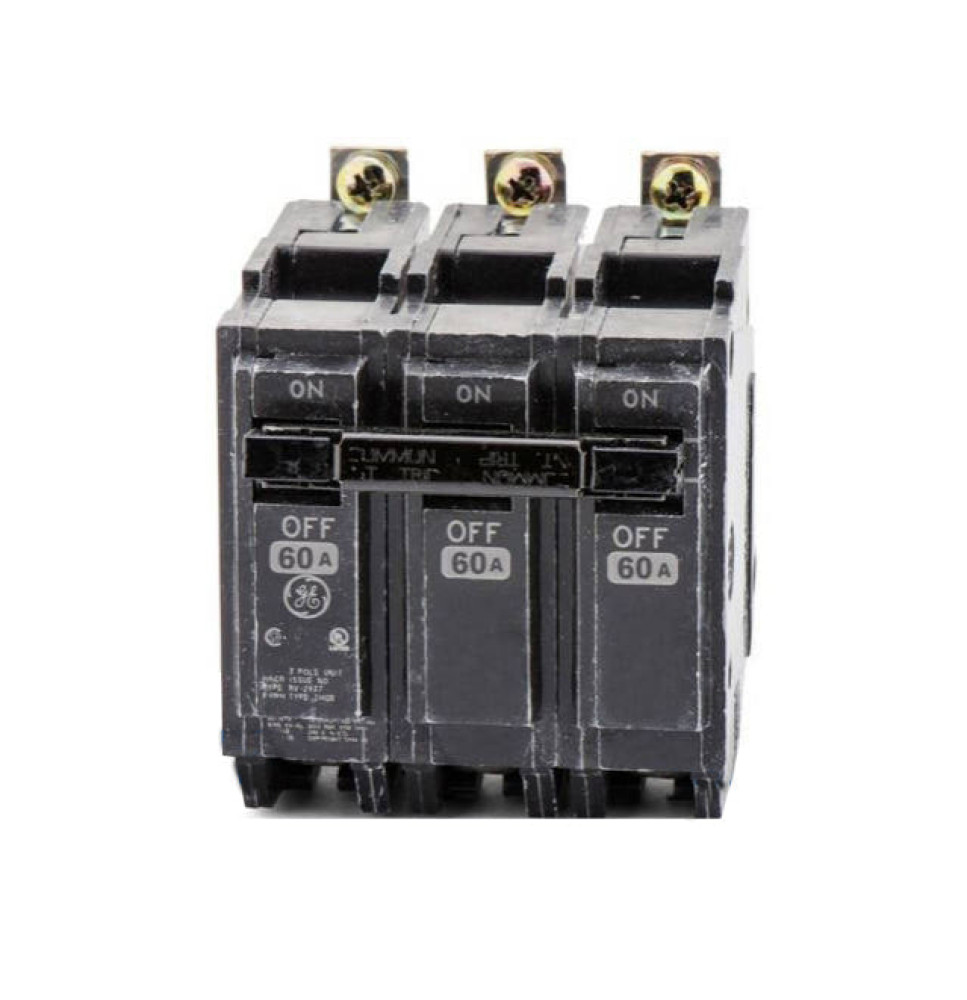 THHQL32100 - GE 100 Amp 3 Pole 240 Volt Plug-In Molded Case Circuit Breaker
