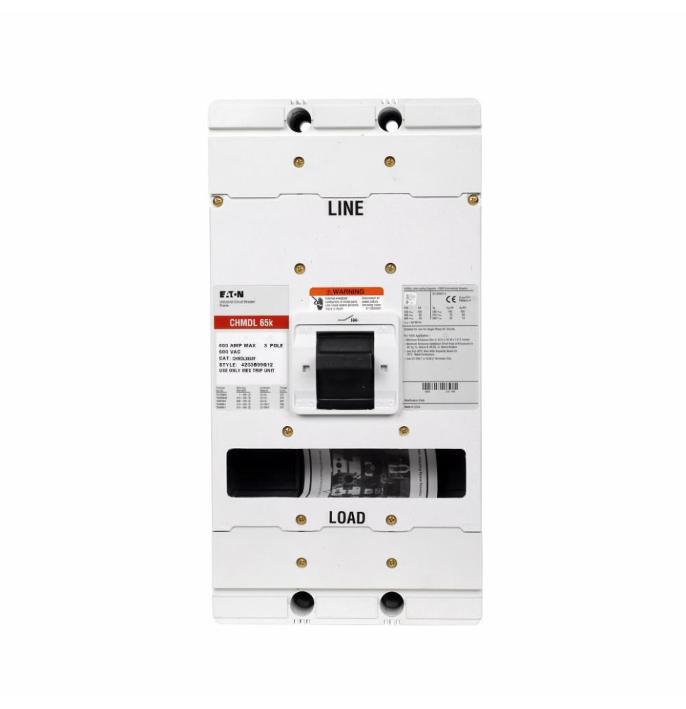 CMDL3800F - Eaton Cutler-Hammer 800 Amp 3 Pole 600 Volt Molded Case Circuit Breaker Frame