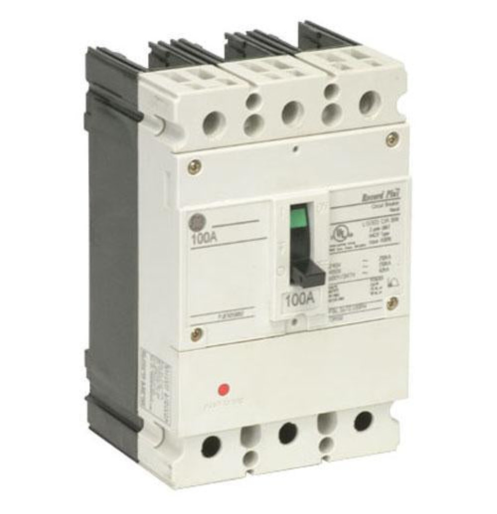 FBH36TE090RV - GE 90 Amp 3 Pole 600 Volt Record Plus Molded Case Circuit Breaker