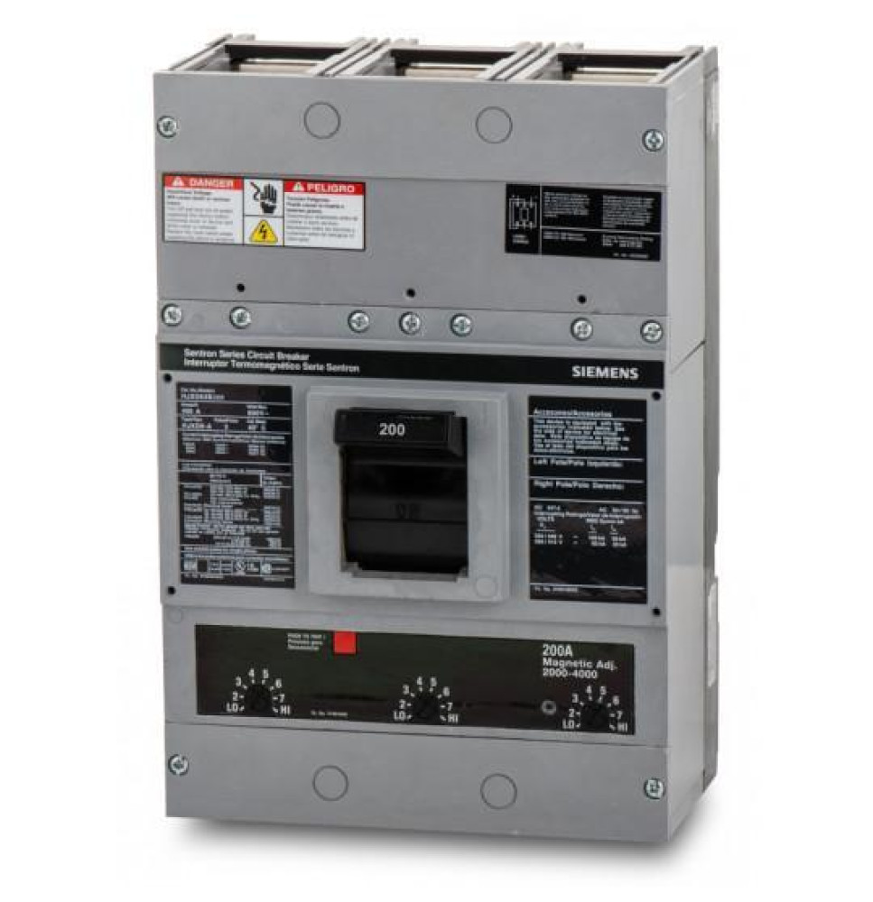 HJXD63B200 - Siemens 200 Amp 3 Pole 600 Volt bolt-On Molded Case Circuit Breaker