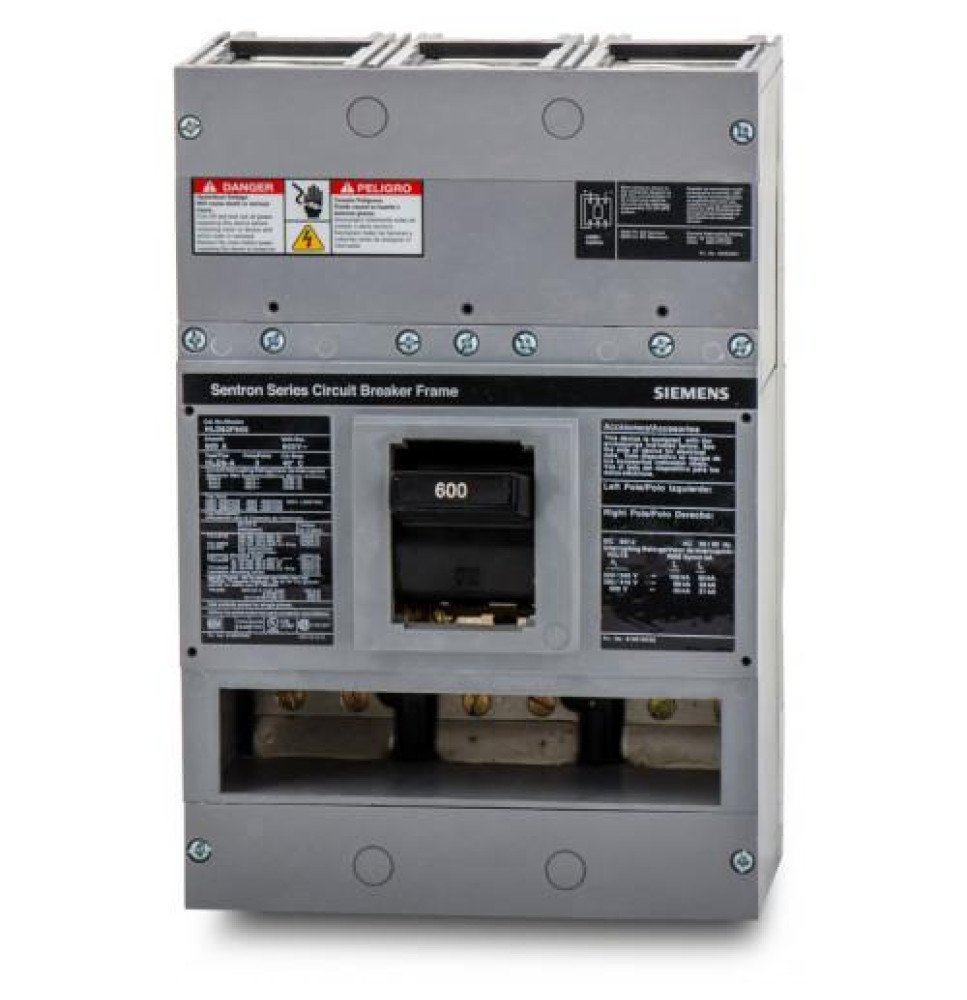 HLD63F600 - Siemens 600 Amp 3 Pole 600 Volt Bolt-On Molded Case Circuit Breaker