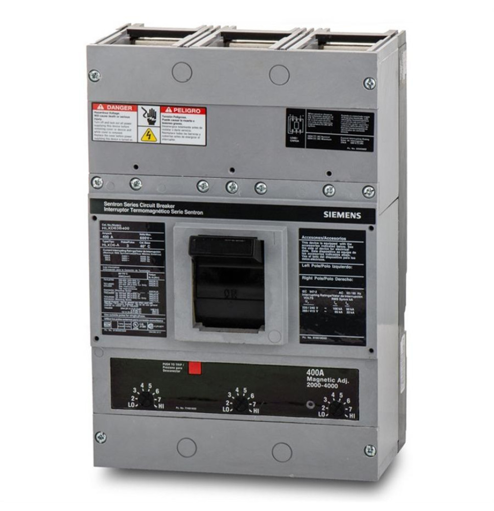 HLXD63B600 - Siemens 600 Amp 3 Pole 600 Volt Bolt-On Molded Case Circuit Breaker