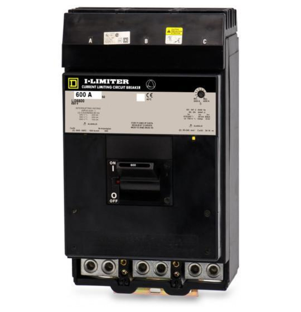 LI36600 - Square D 600 Amp 3 Pole 600 Volt Molded Case Circuit Breaker