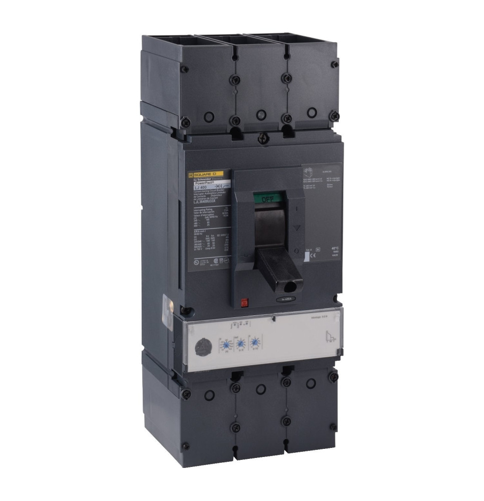 LJL36400U33X - Square D 400 Amp 3 Pole 600 Volt Molded Case Circuit Breaker
