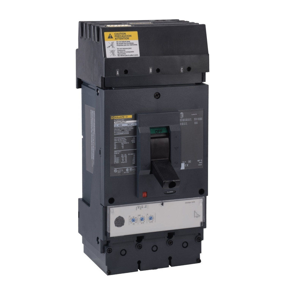 LLA36600U33X - Square D 600 Amp 3 Pole 600 Volt Molded Case Circuit Breaker