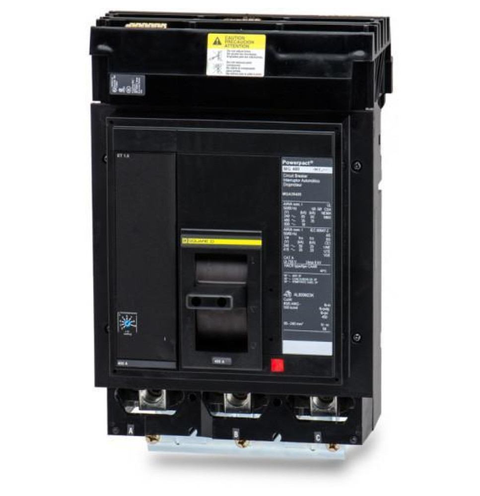 MGA36400 - Square D 400 Amp 3 Pole 600 Volt Molded Case Circuit Breaker