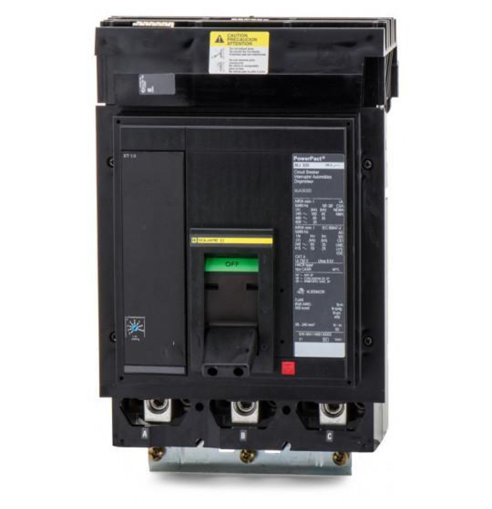 MJA36300 - Square D 300 Amp 3 Pole 600 Volt Plug-In Molded Case Circuit Breaker