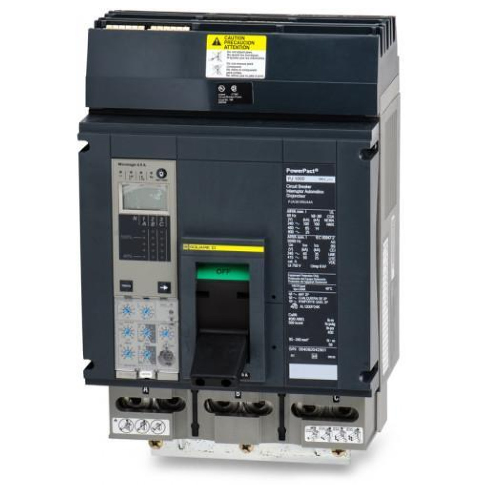 PJA36100U44A - Square D 1000 Amp 3 Pole 600 Volt Molded Case Circuit Breaker