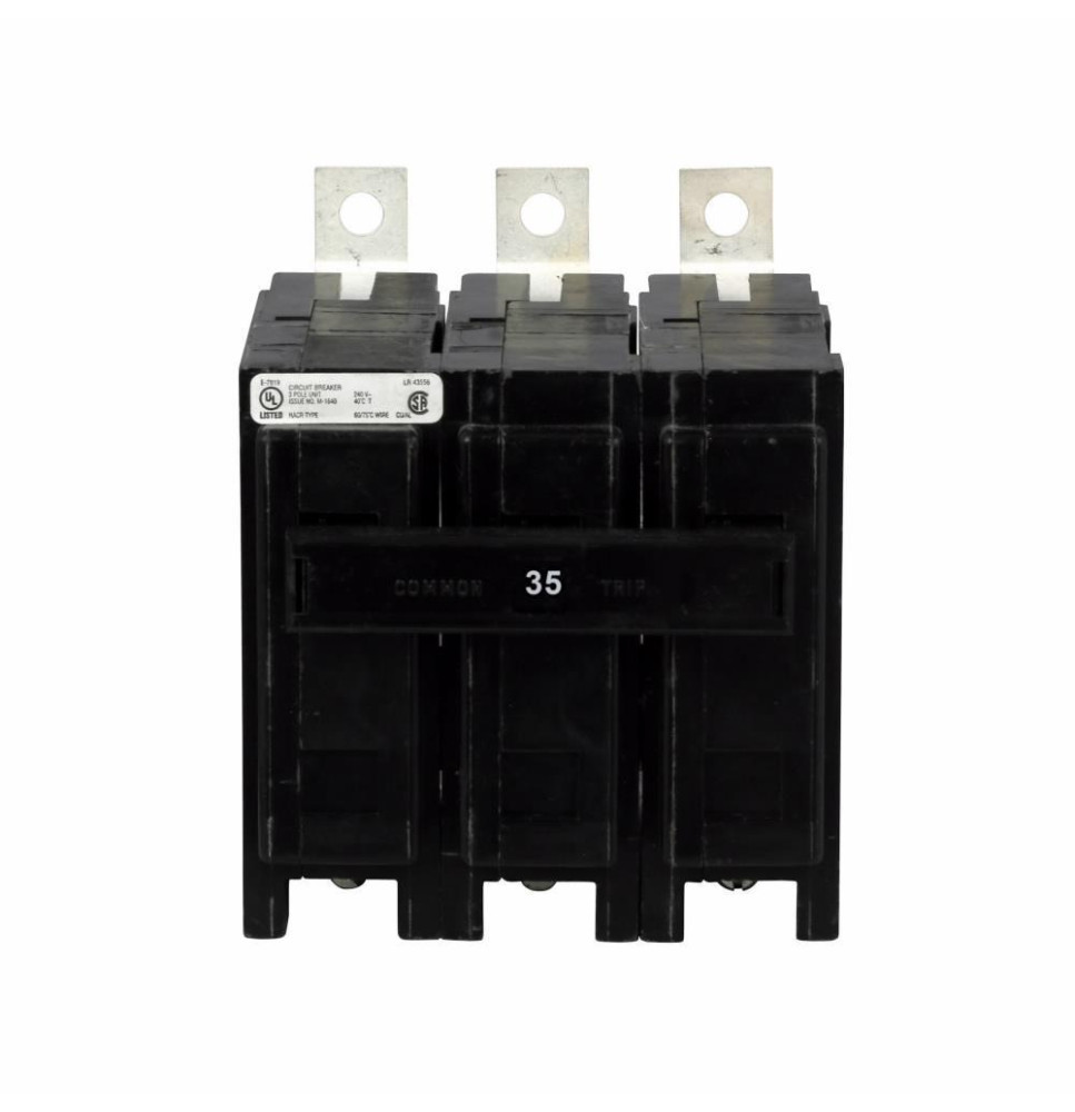 QBHW3035H - Eaton Cutler-Hammer 35 Amp 3 Pole 240 Volt Molded Case Circuit Breaker