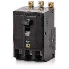 QOB380VH - Square D 80 Amp 3 Pole 240 Volt Bolt-On Molded Case Circuit Breaker