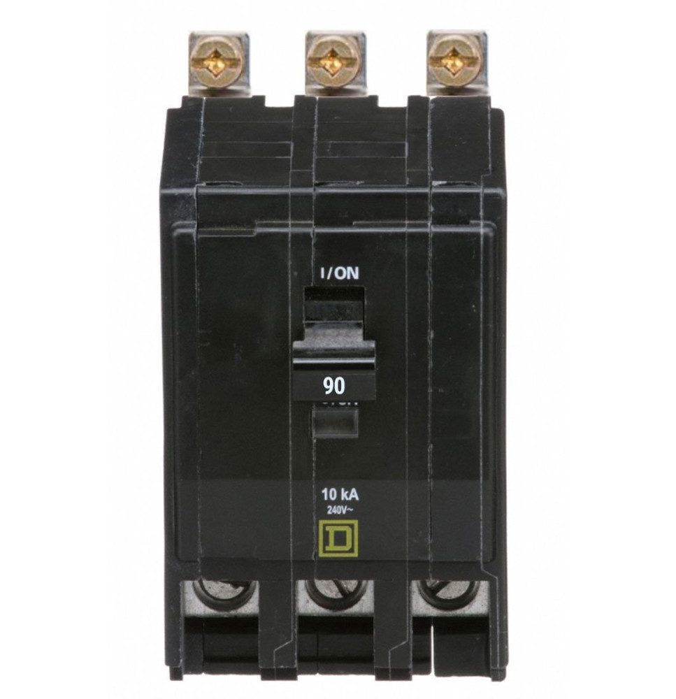 QOB390 - Square D 90 Amp 3 Pole Bolt-On Circuit Breaker