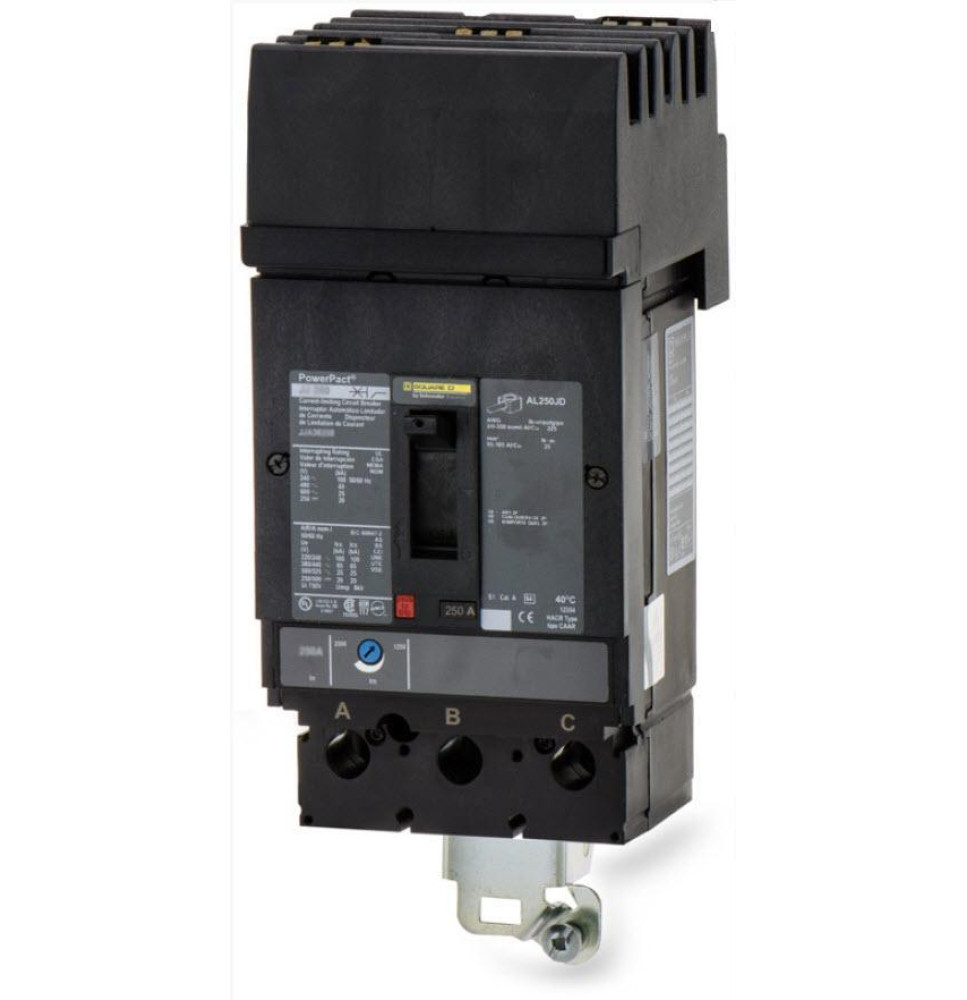 JJA36250 - Square D 250 Amp 3 Pole 600 Volt Molded Case Circuit Breaker