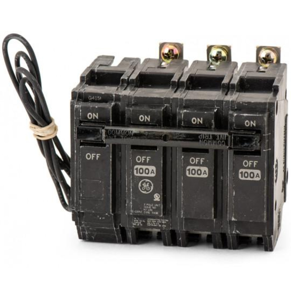 THQB32100ST1 - GE 100 Amp 3 Pole Bolt-On Shunt Trip Circuit Breaker