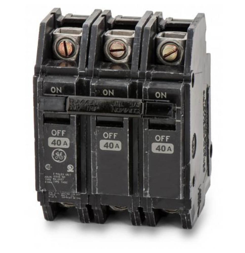 THQC32040WL - GE 40 Amp 3 Pole 240 Volt Molded Case Circuit Breaker