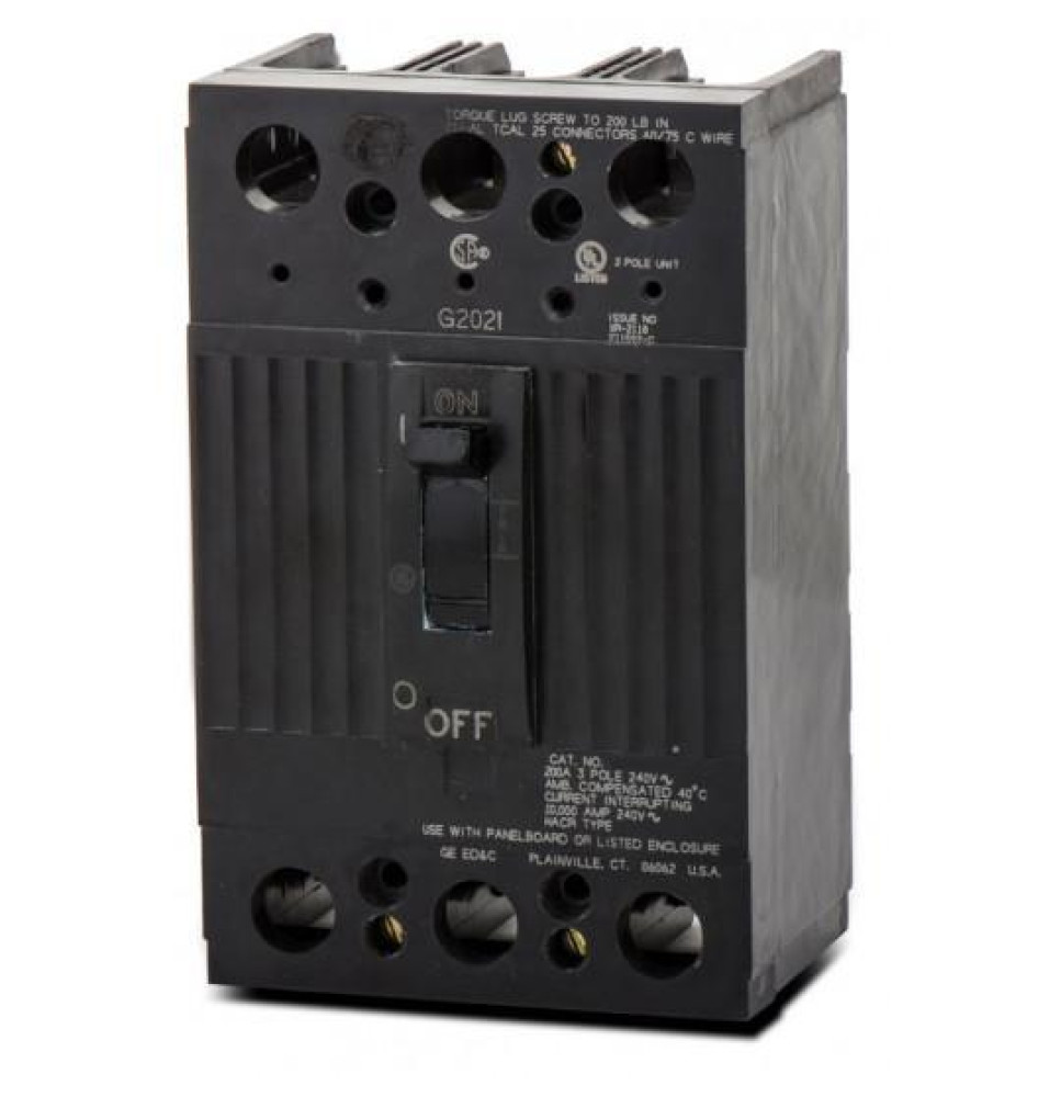 TQD32175WL - GE 175 Amp 3 Pole 240 Volt Molded Case Circuit Breaker