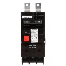 BE220 - Siemens 20 Amp 2 Pole 240 Volt Ground Fault Equipment Protection Circuit Breaker