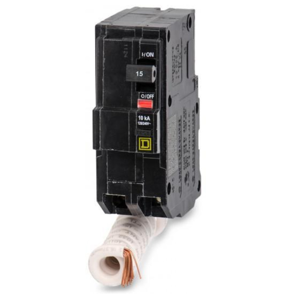 QO215EPD - Square D 15 Amp 2 Pole Ground Fault Equipment Protection Breaker