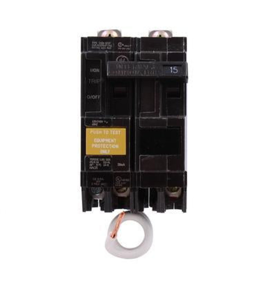 THQB2120GFEP - GE 20 Amp 2 Pole 30 mA Ground Fault (GFCI) Breaker