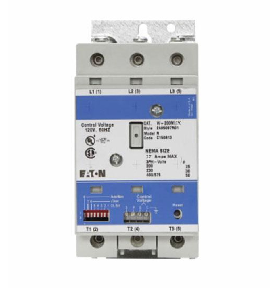 W+200MLCFC - Eaton Cutler Hammer 27 Amp 3 Pole 600 Volt Non Reversing Starter