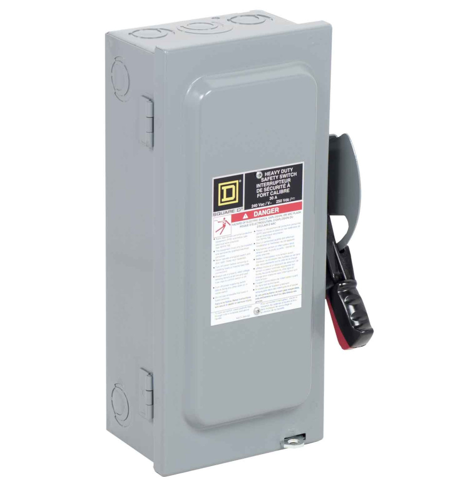 CH221N - Square D 30 Amp 2 Pole 240 Volt Safety Switches