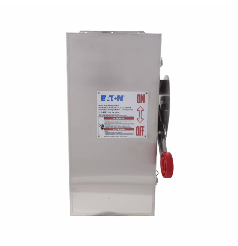 DH221NWK - Eaton Cutler-Hammer 30 Amp 2 Pole 240 Volt Disconnect and Safety Switch