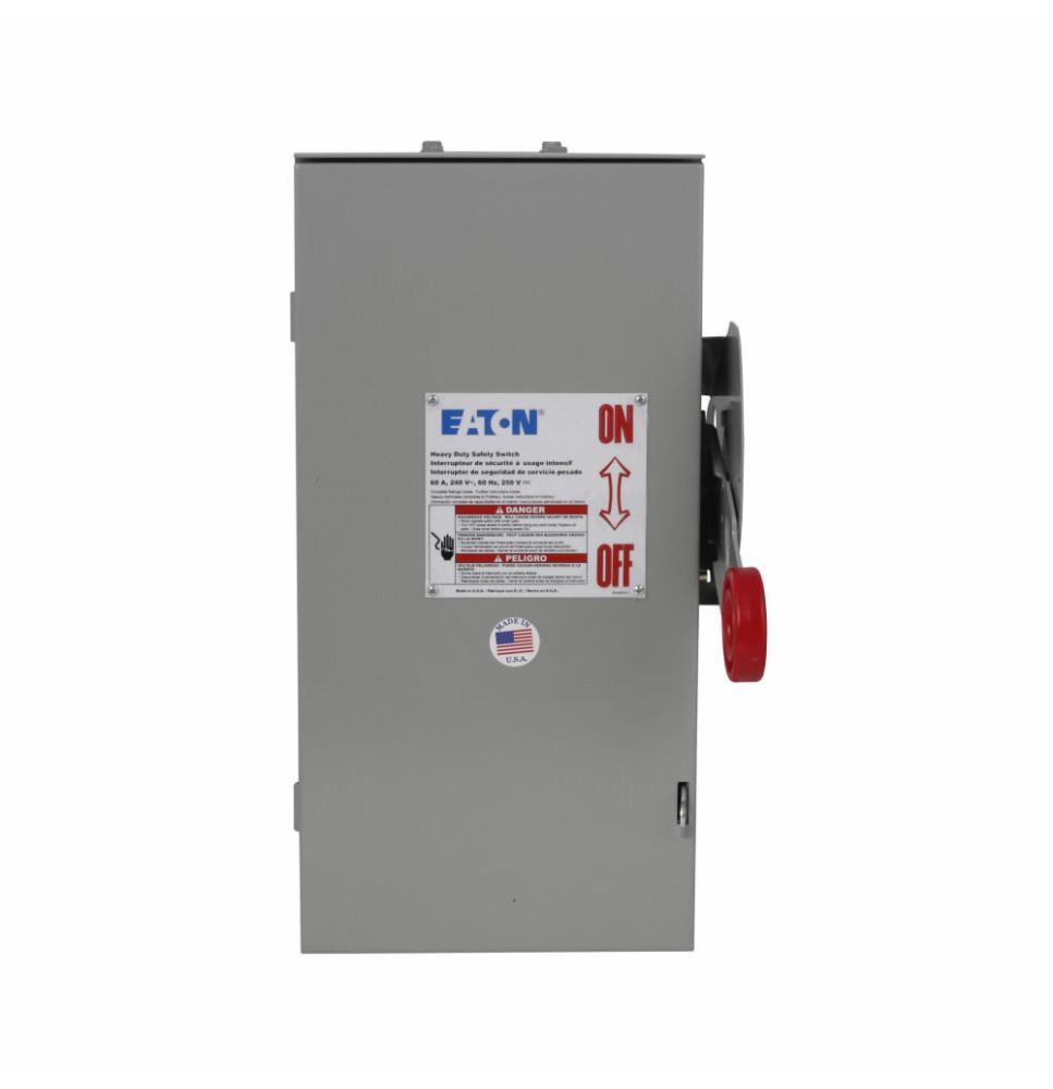 DH322NRK - Eaton Cutler-Hammer 60 Amp 3 Pole 240 Volt Disconnect and Safety Switch