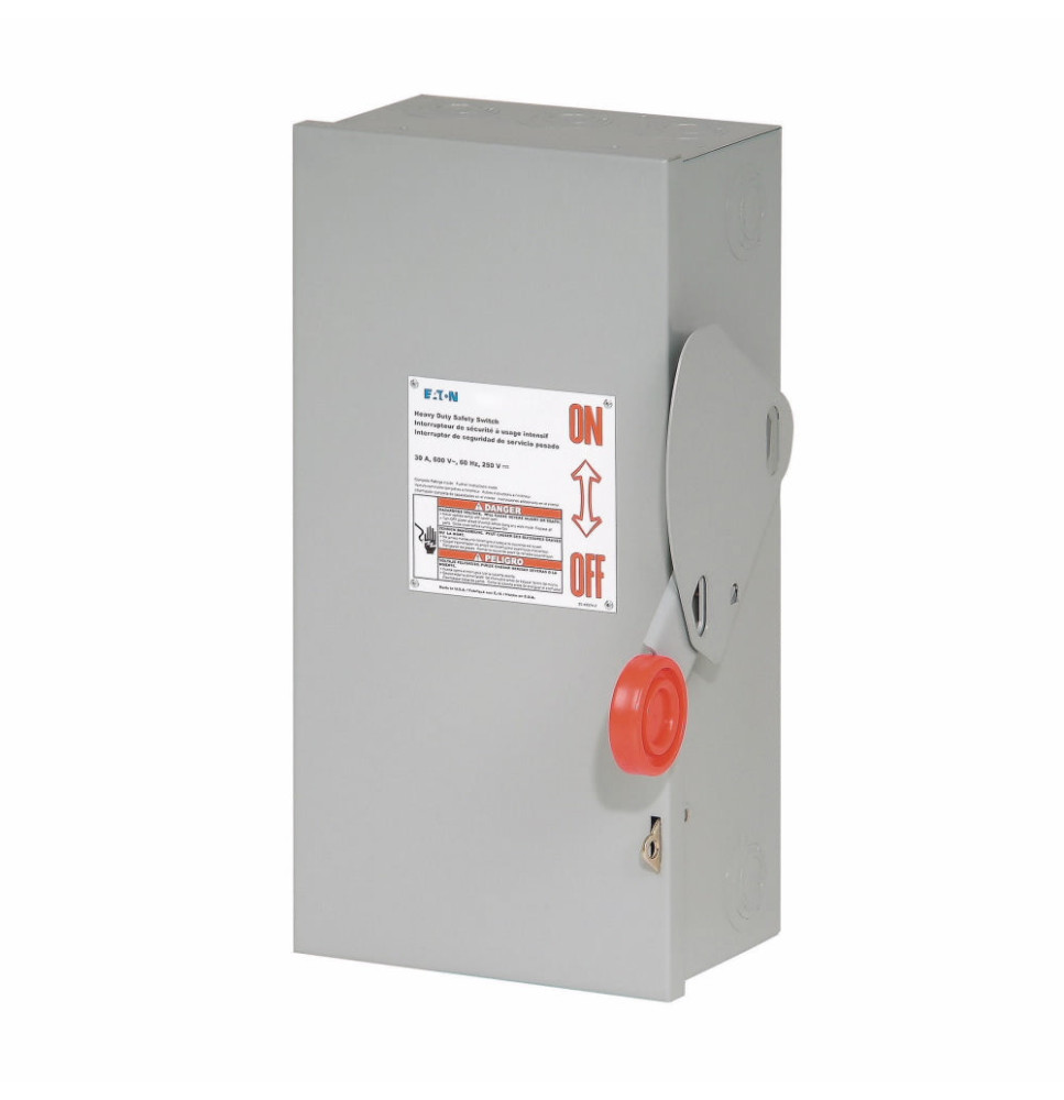 DH361UGK - Eaton Cutler-Hammer 30 Amp 3 Pole 600 Volt Disconnect and Safety Switch