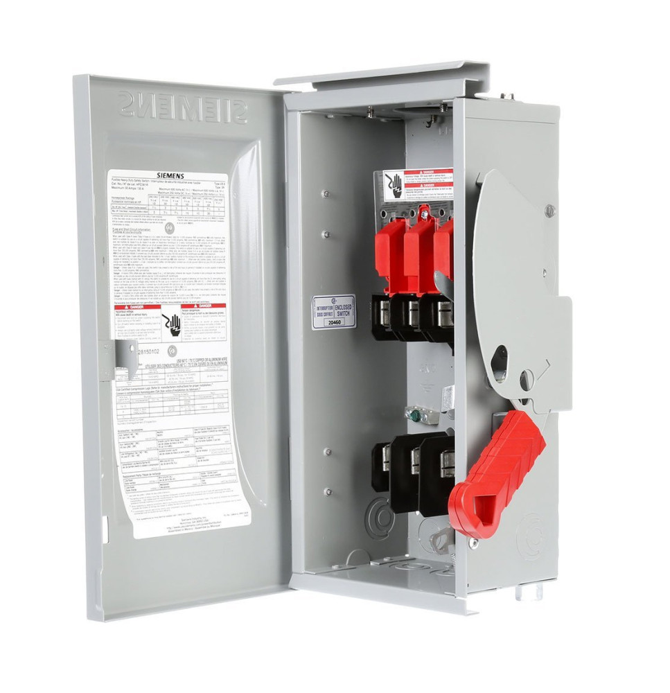 HFC361R - Siemens 30 Amp 3 Pole 600 Volt Circuit Breaker Heavy Duty Switch