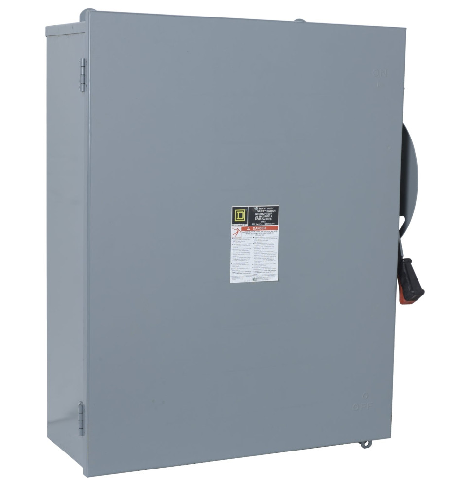 HU464 - Square D 200 Amp 4 Pole 600 Volt Disconnect and Safety Switch