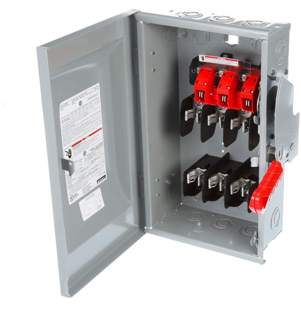 HF361R - Siemens 30 Amp 3 Pole 600 Volt Heavy Duty Safety Switch